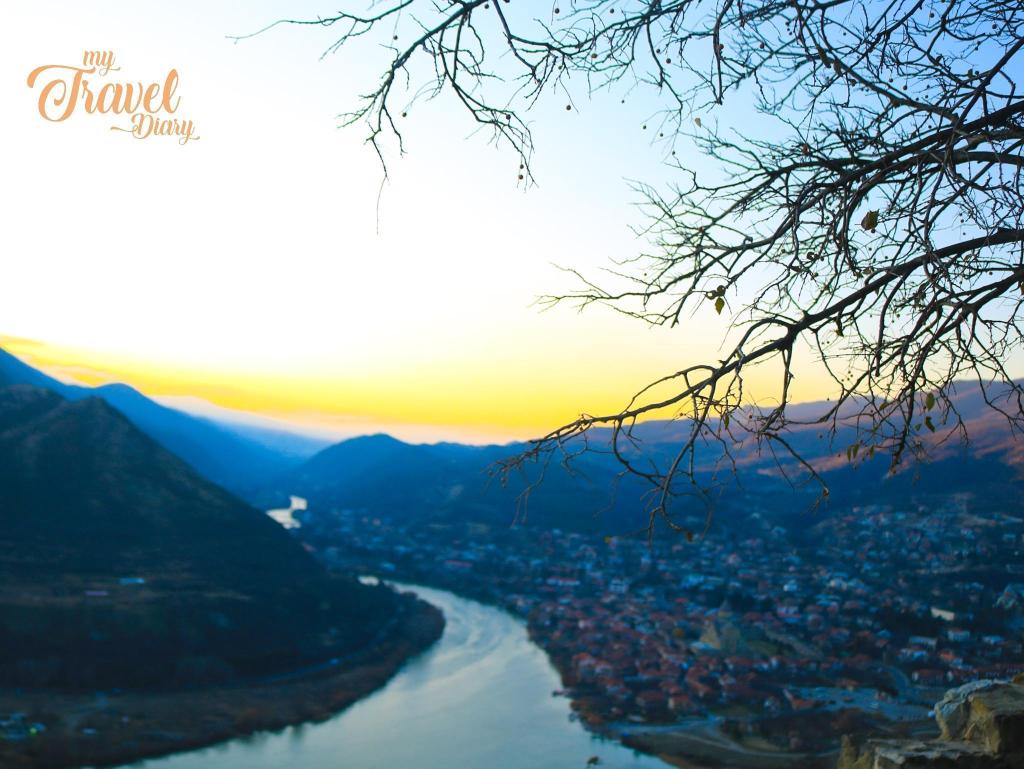 Mtskheta, situated at the confluence of the Mtkvari and Aragvi rivers.