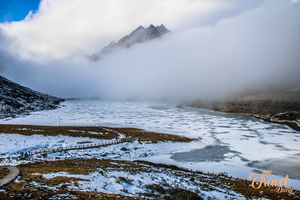 Frozen Sela Lake, Tawang, Arunachal Pradesh. Stand there to just swept by the sheer beauty of Sela Lake