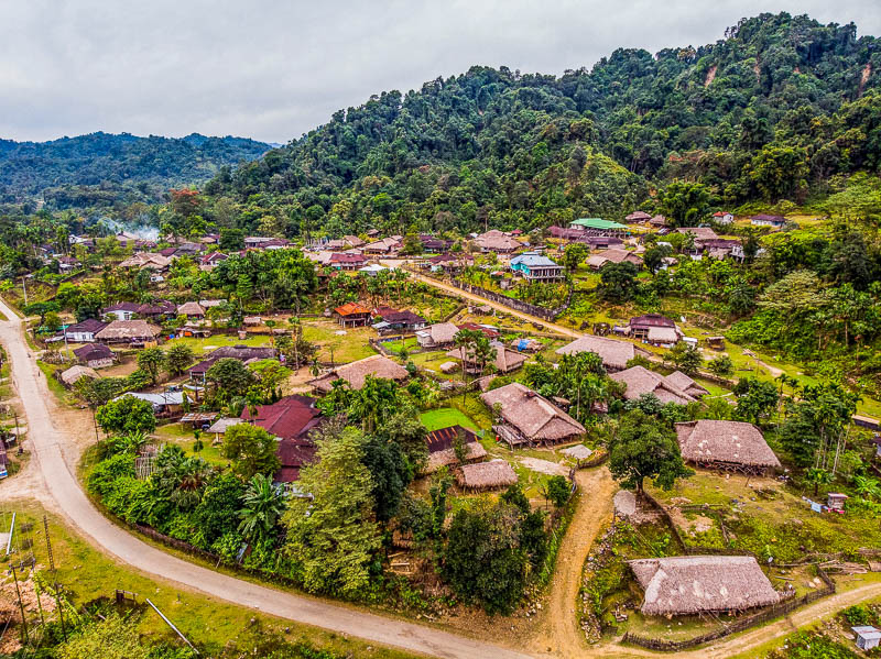 Aerial view of Basar, Arunachal Pradesh