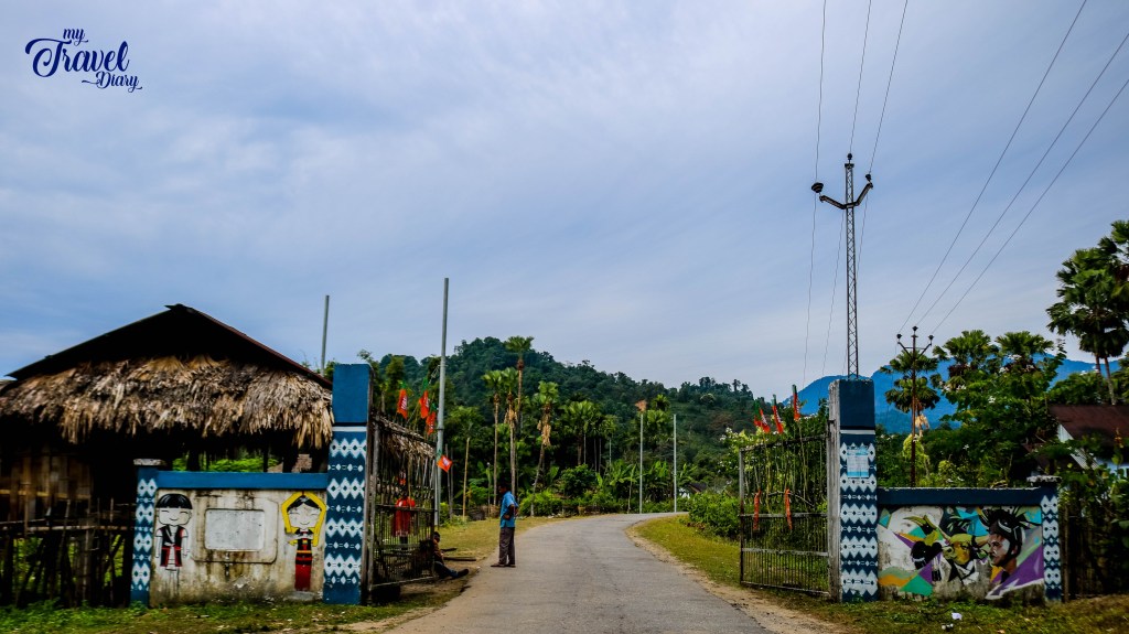 Entrance to ledum Village in Arunachal Pradesh