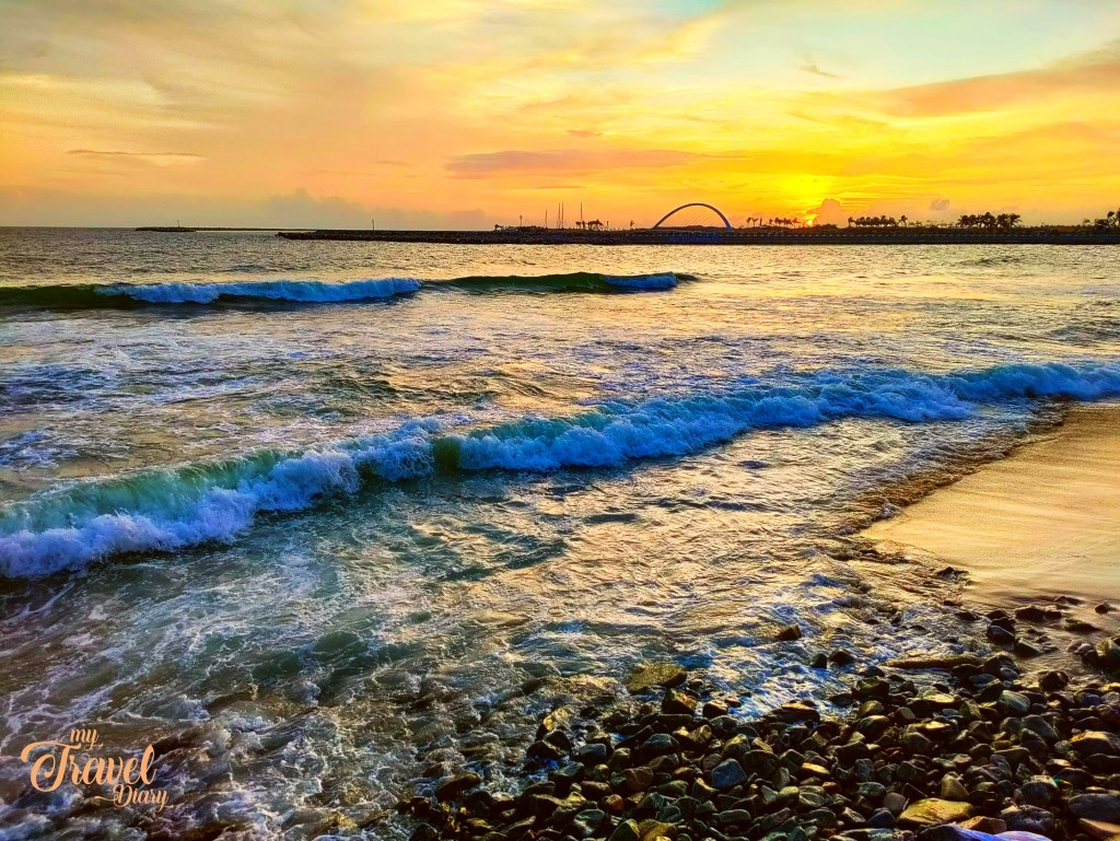 Galle face green in Colombo