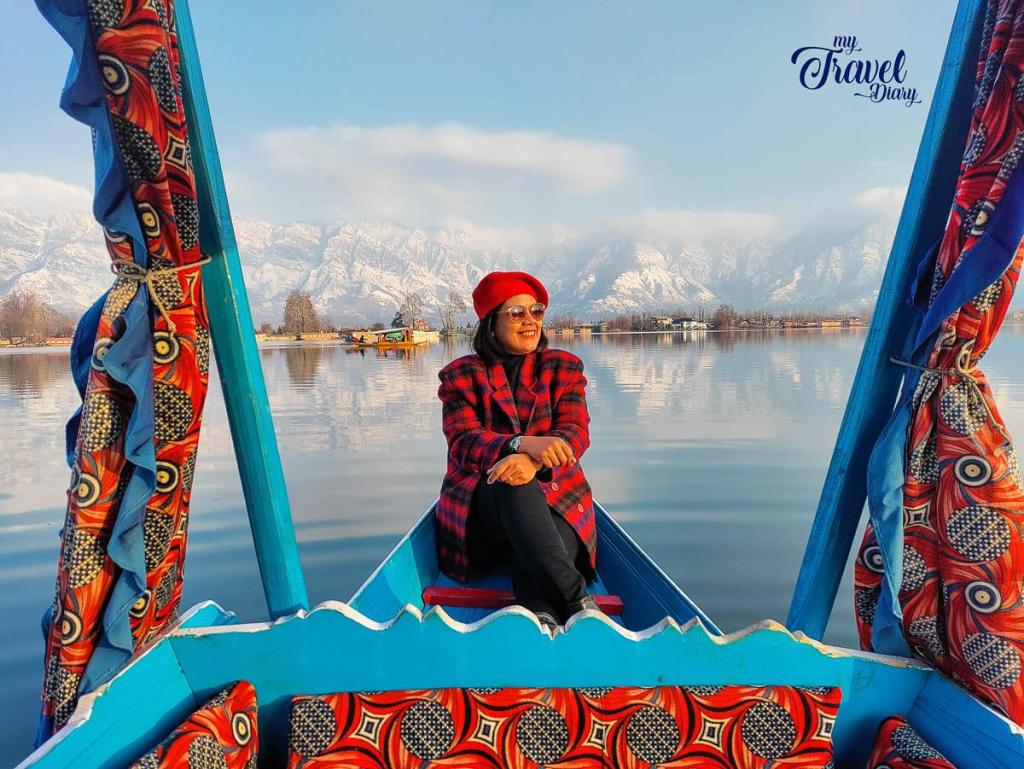 Me enjoying a Shikara ride in Nigeen lake