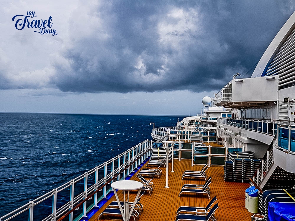 The Changing weather during cruising