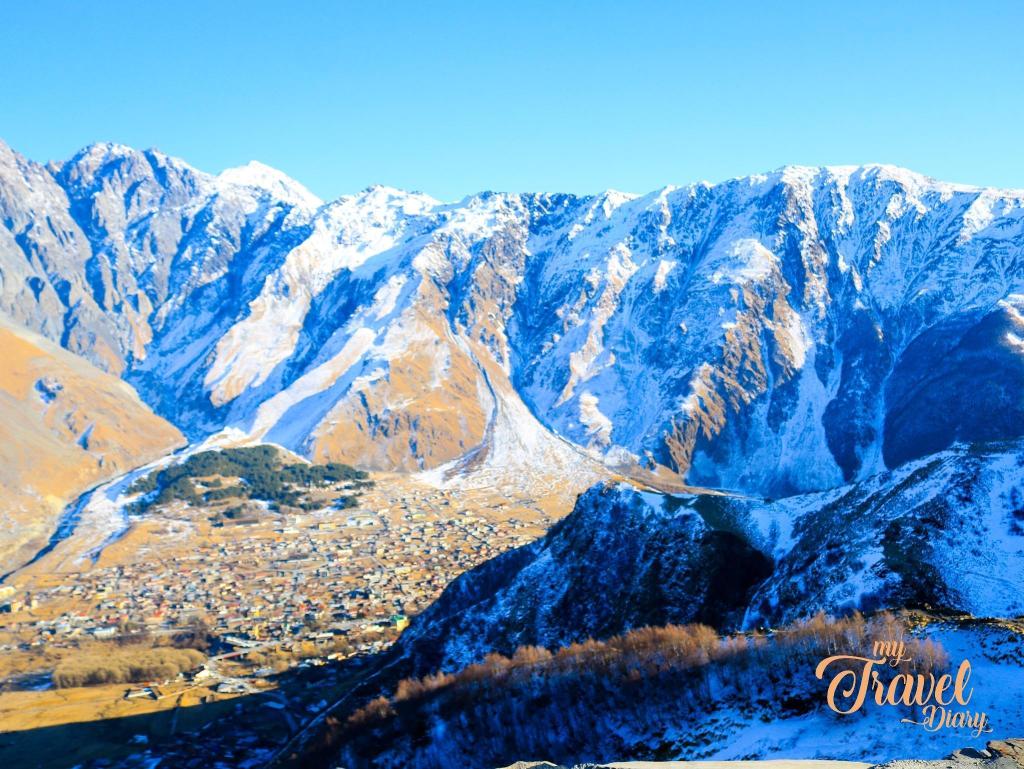 Stepantsminda is the most beautiful mountain valley in Georgia.