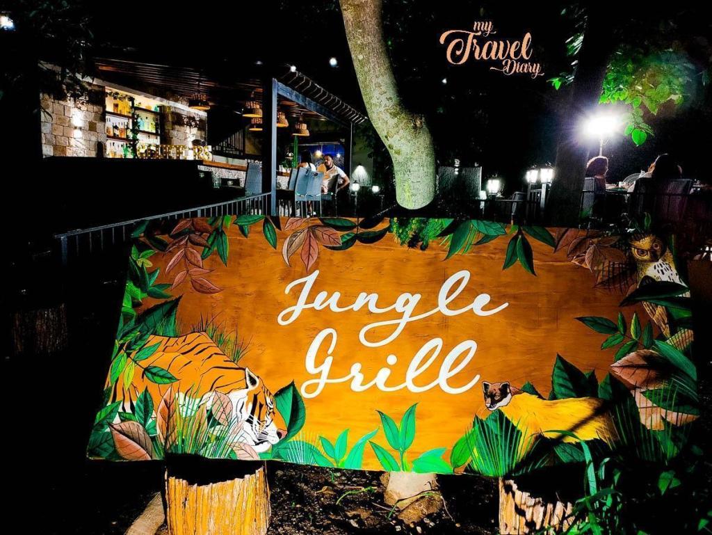 The main entrance of the restaurant